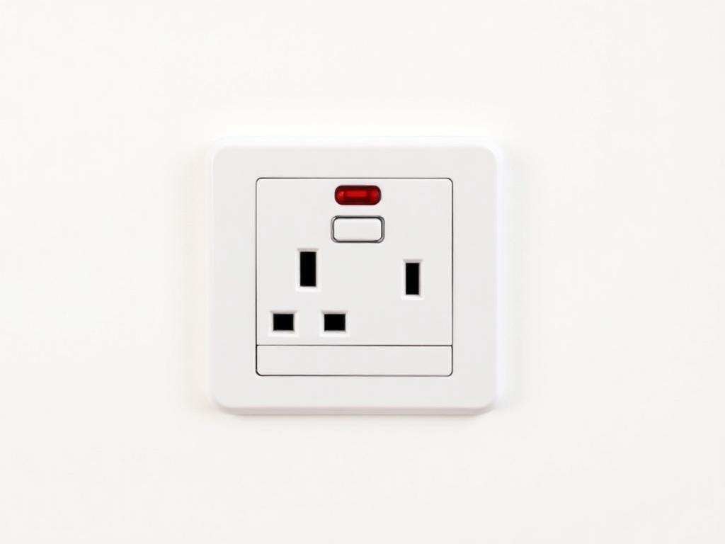After: Old cracked socket — replaced with new compliant unit completed by coreMaint