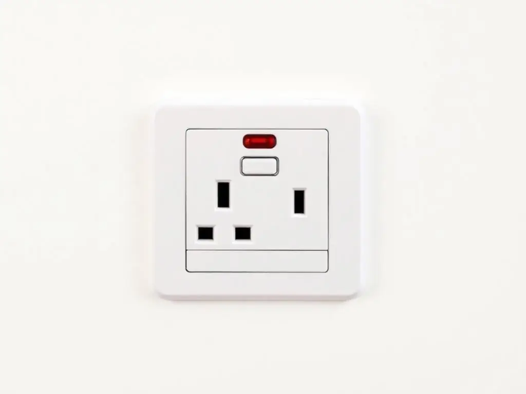 After: Old cracked socket — replaced with new compliant unit completed by coreMaint