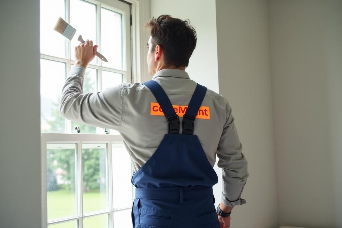 Detailed trim painting in Mayfair Georgian townhouse by coreMaint