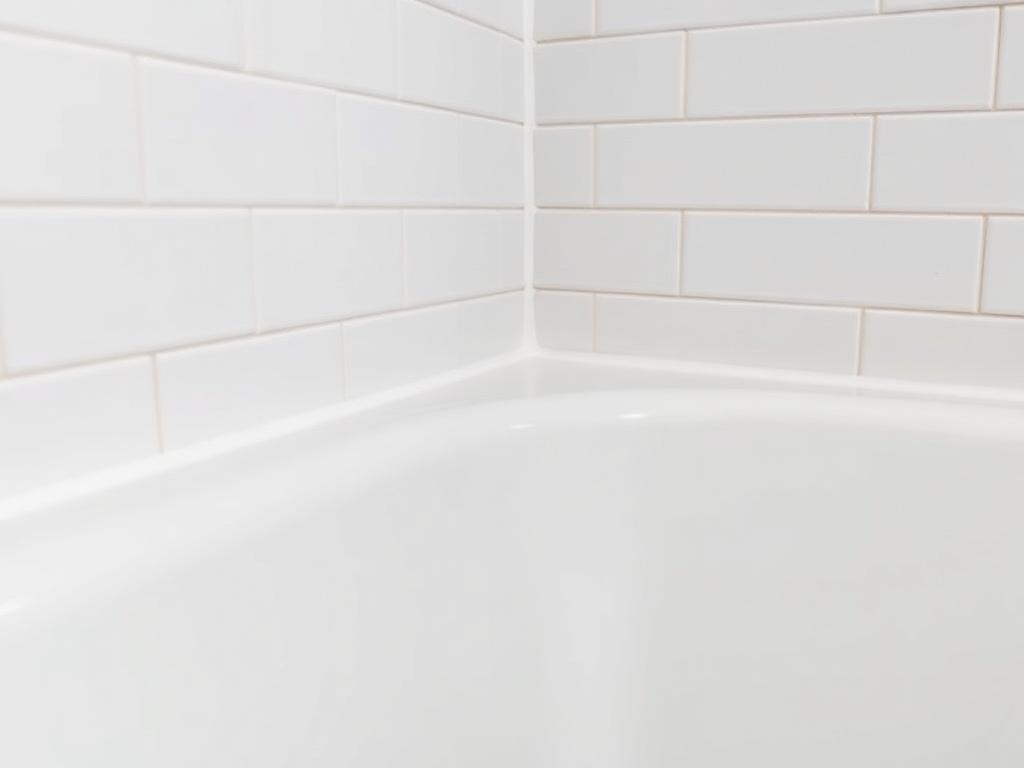 After: Mouldy bath silicone — removed and resealed completed by coreMaint